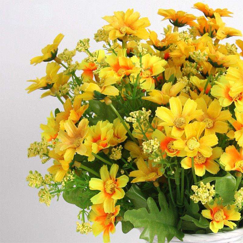 Tørket Kunstig Falsk Silke Blomsterbukett Hjemmedekor Bryllupsfest