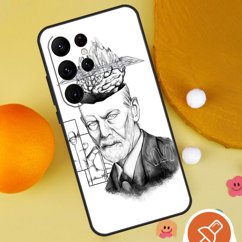 Sigmund Freud Phone Case For Samsung Galaxy S25 Ultra S23 S22 S21 Ultra S9 S10 S20 Plus S24 FE Funda Cover