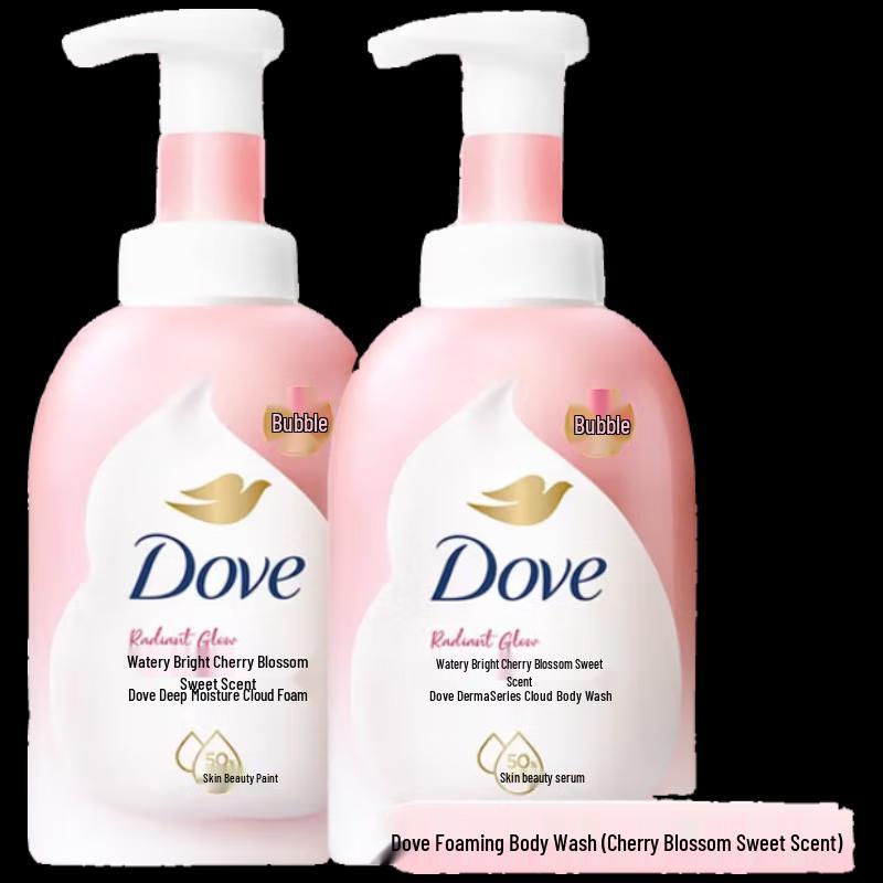 

Dove Cherry Blossom Sweet Scent Moisturizing Shower Foam (2x400ml)