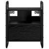 Floating Nightstand 2 Pcs Black Oak Effect