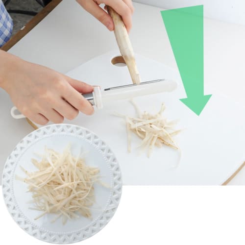 ERNEST [Made in Japan] Vertical Cabbage Peeler, Shreds Cabbage, Anti-Splatter, Ultra-Thin, Lightweight, Suitable for More Than Cabbage, Safety Cover I