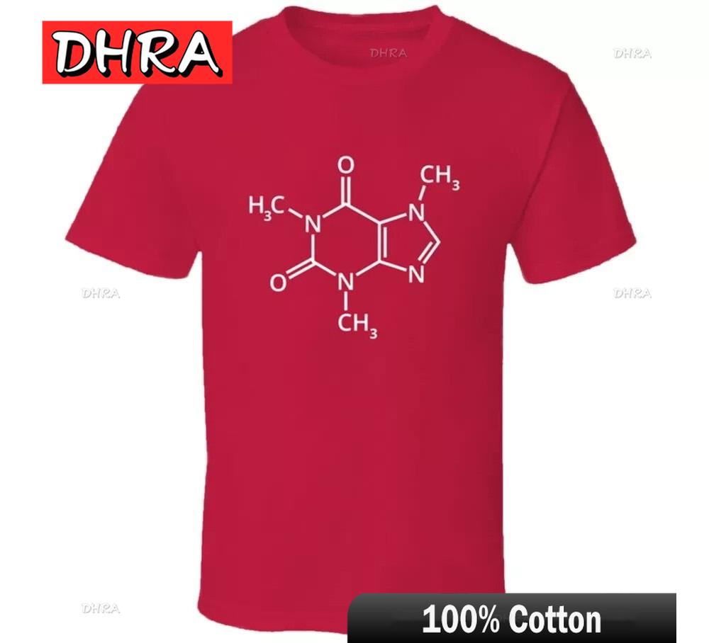 

Coffee Molecular Caffeine Chemical Formula Barista Espresso T Shirt Tee Gift New Retro Tshirts Retro Edgy Trendy Shirt Harajuku S