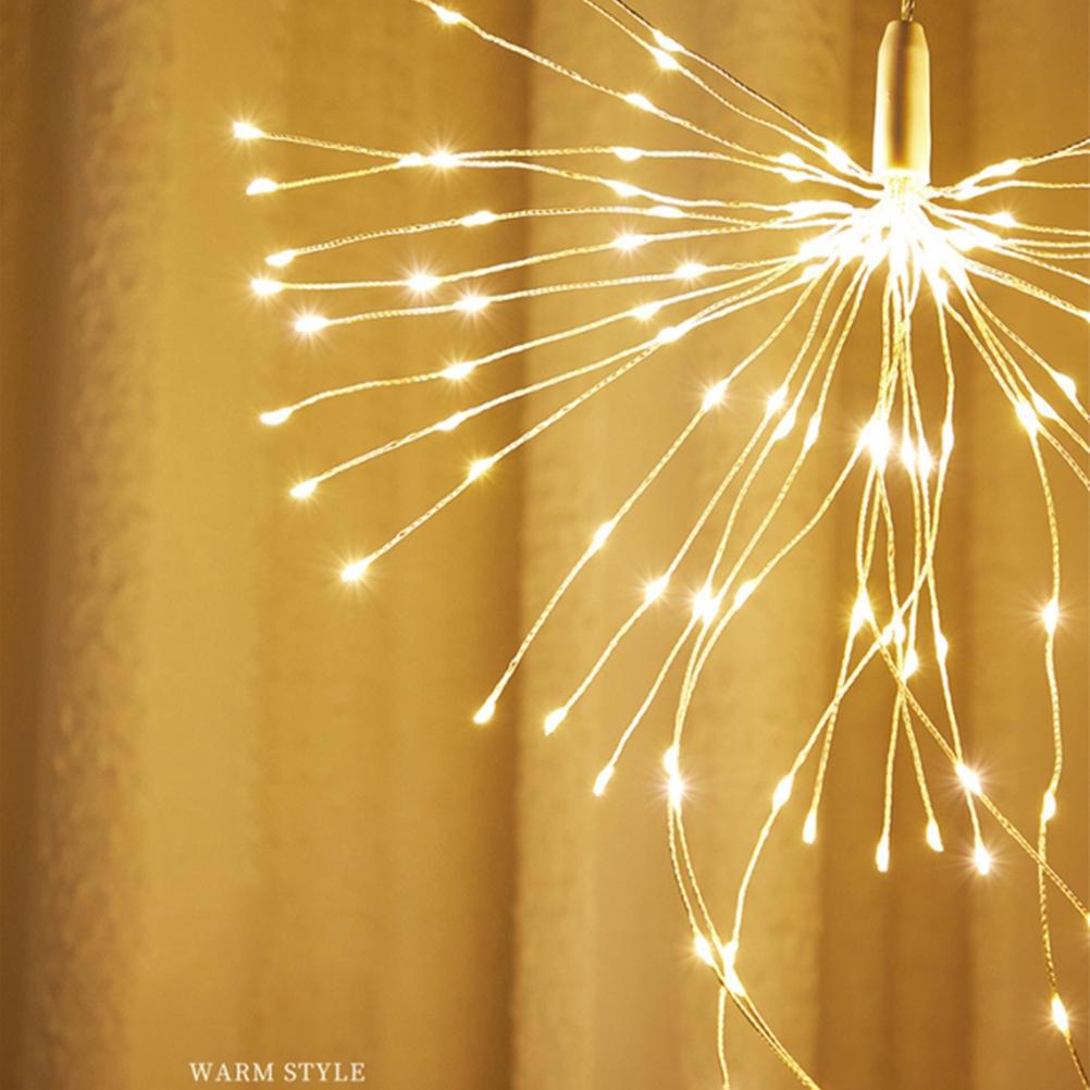 LED Copper Wire Light Waterproof Fireworks Fairy Lights with Remote Control for Yard Garden Decoration