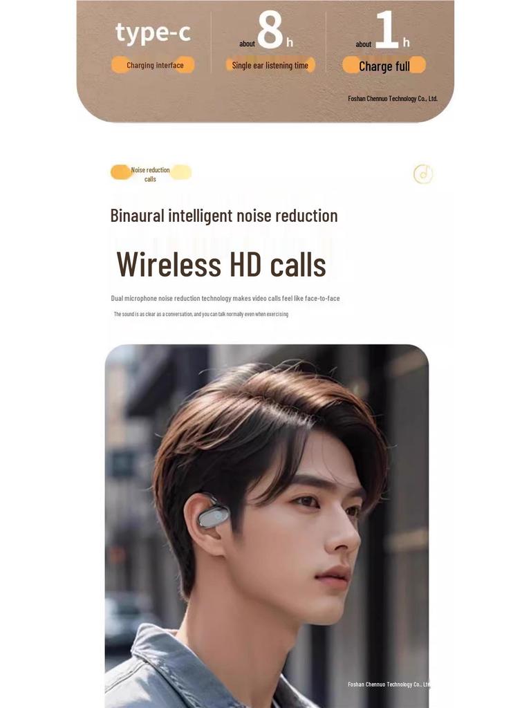 2025 Wireless In-Ear & Over-Ear Bluetooth Headphones - High-Value, Sports, Ultra-Long Battery, No Pain Design