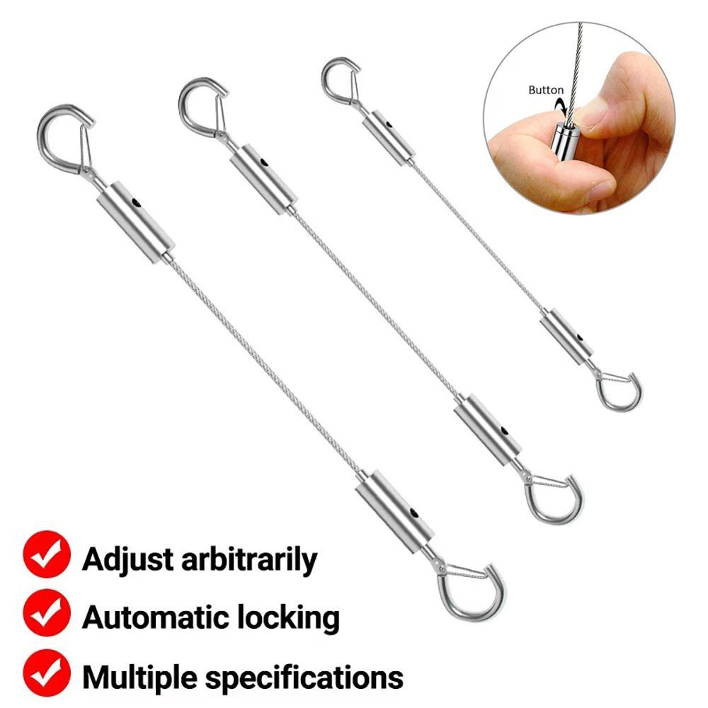 New Stainless Steel Wire Rope Adjustable Automatic Suspension Lanyard Lighting Hanging Wire