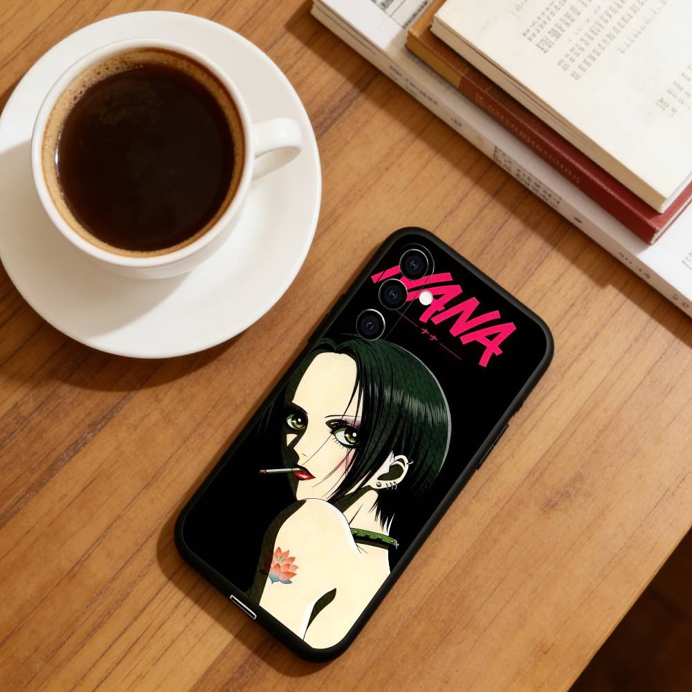 Anime N-Nana Osaki Phone Case Black Silicone Soft For Samsung Galaxy A73,A72,A71,A70,A53,A52,A51 Samsung a70