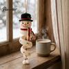 Set Fai da Te Addobbi per Albero di Natale Kit Uncinetto a Spirale, Pupazzo di Neve Babbo Natale Artigianato Ricordo Fatto a Mano Regalo per la Mamma Ornamento da Appendere Decorazione per Camino Sacco