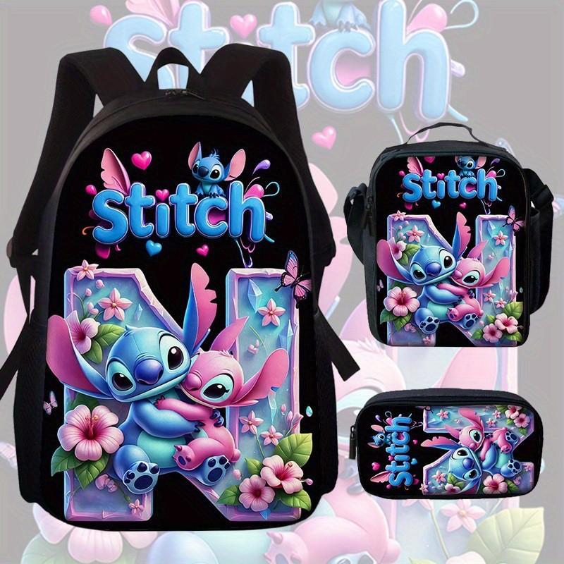 Stitch Rucksack für Kinder aus Oxford-Stoff mit Rückenschutz für den Schulgebrauch