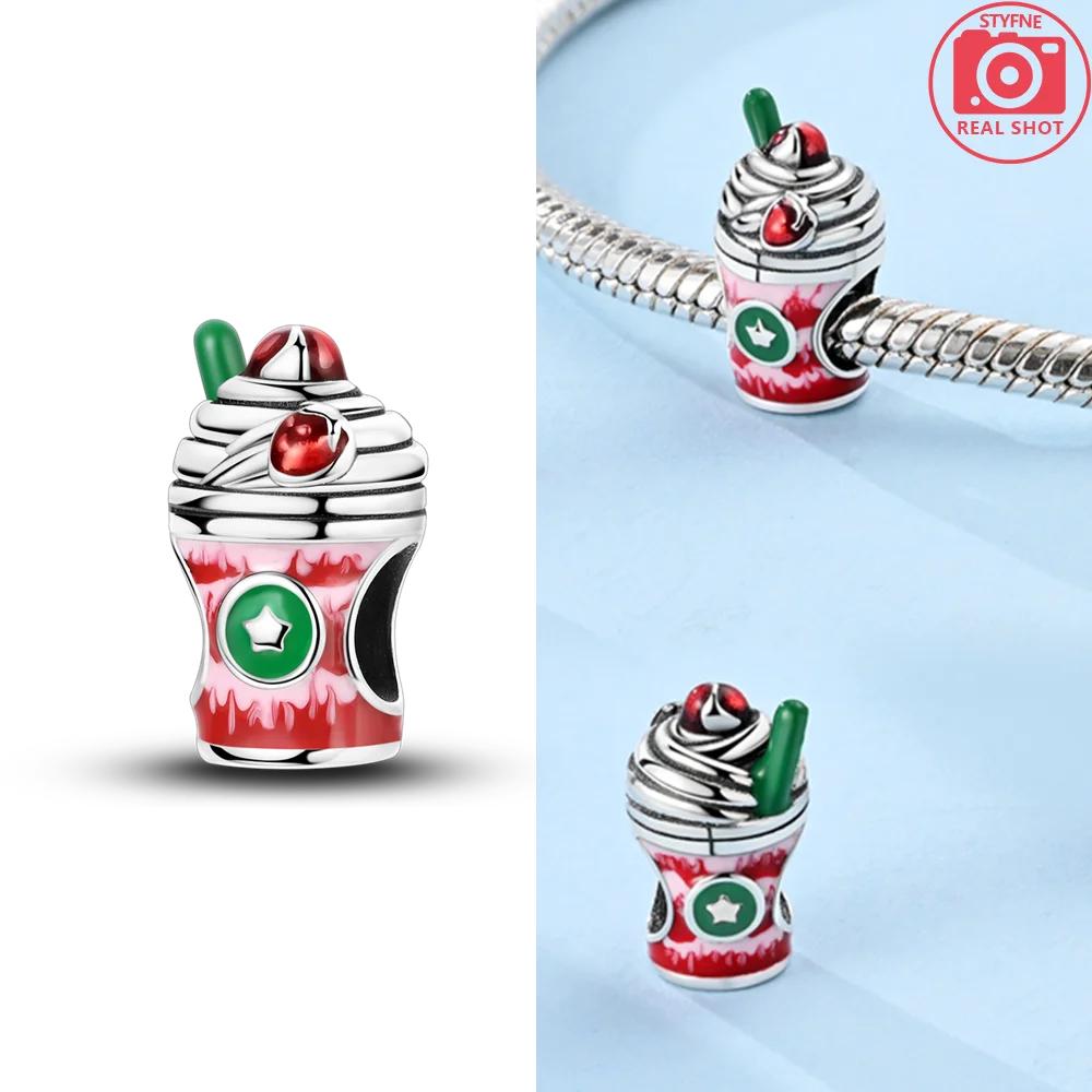 Copper Cherry Strawberry Avocado Fruit Original Charms Beads Fit Charms Pendant For Woman Jewelry Making Fine Gift