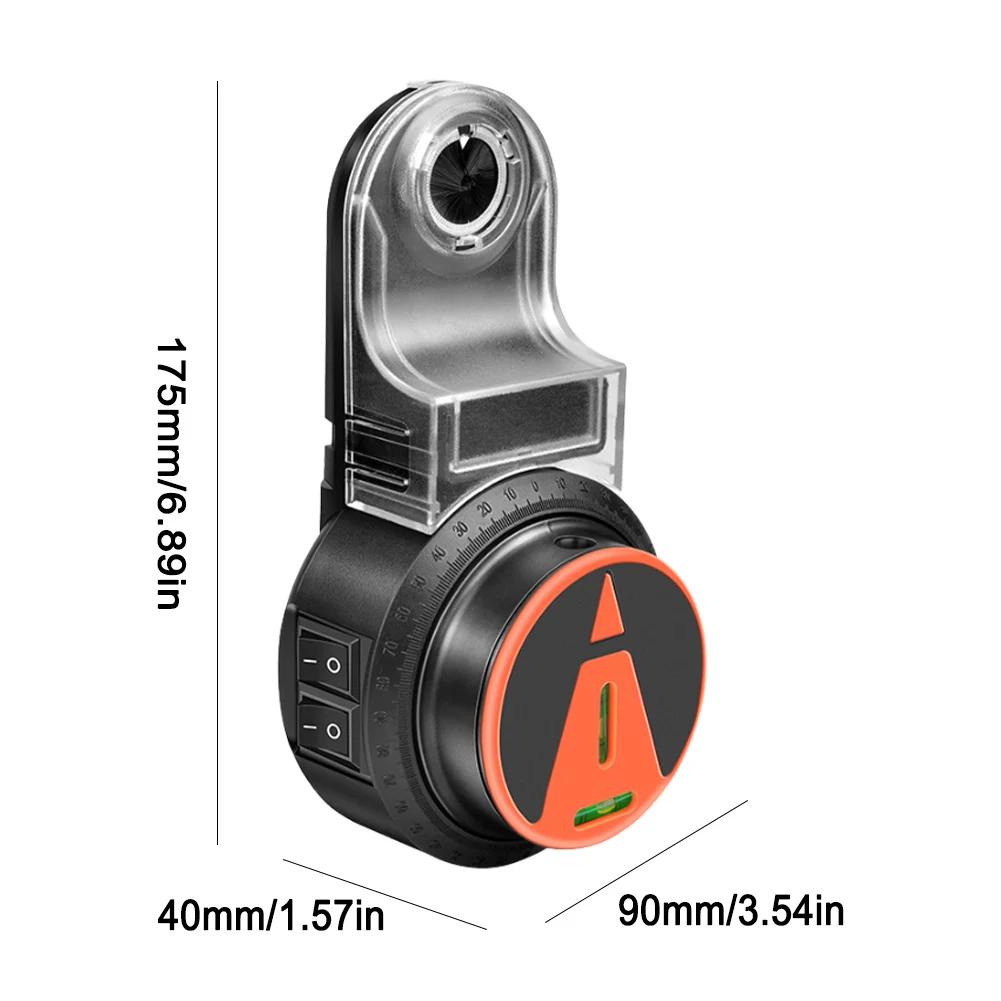 2 v 1 Nástěnný elektrický sběrač prachu při vrtání Sání Vysavač s 360° laserovou vodováhou Sběrač prachu pro elektrické kladivo
