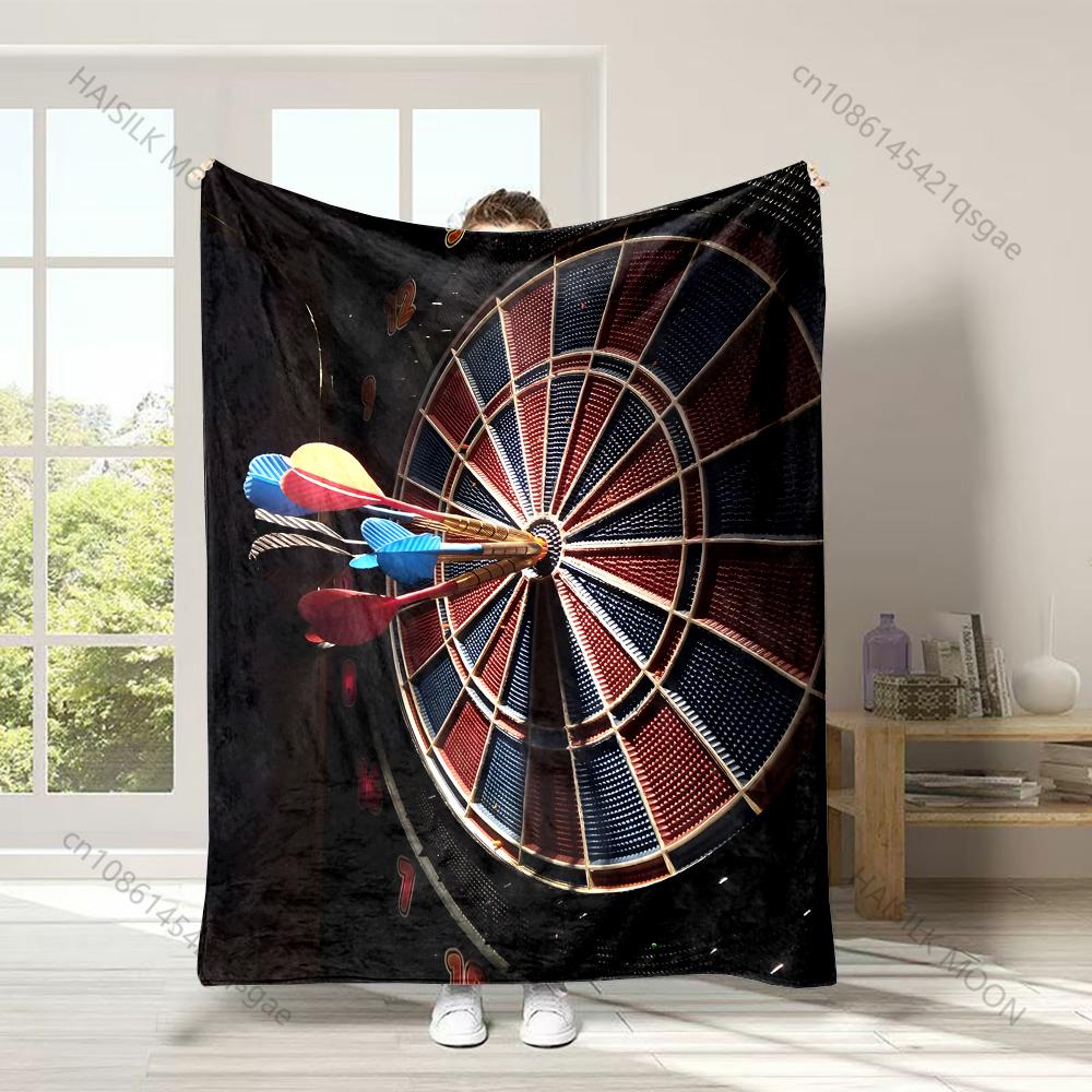 Multiple Darts Cluster At Bullseye Print Adult Children Warm Blankets Home Travel Car Soft Comfortable Suitable for All Seasons