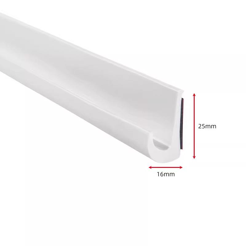 Tear Resistant TPE Water Deflector Strip for RV Car Waterproof Dustproof Anti-aging Sealing Strip White one meter
