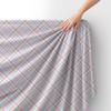 Royal Velvet Fabric Polyester For Sewing - Pattern Checked Pastel