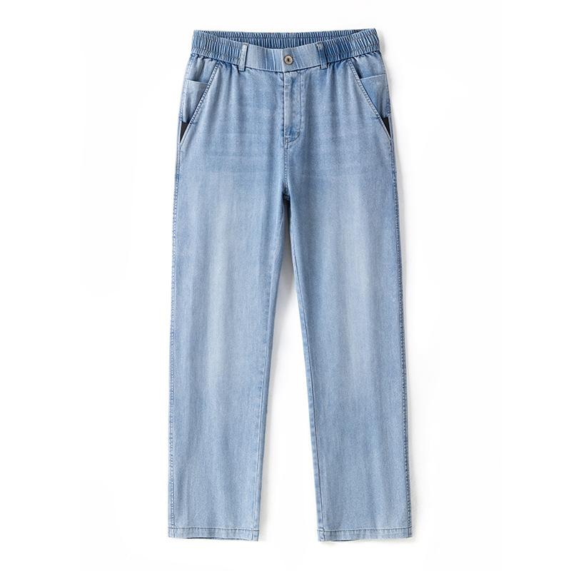 

Японские свободные прямые крутые джинсы мужские приспущенные простые со средней посадкой повседневные брюки 36