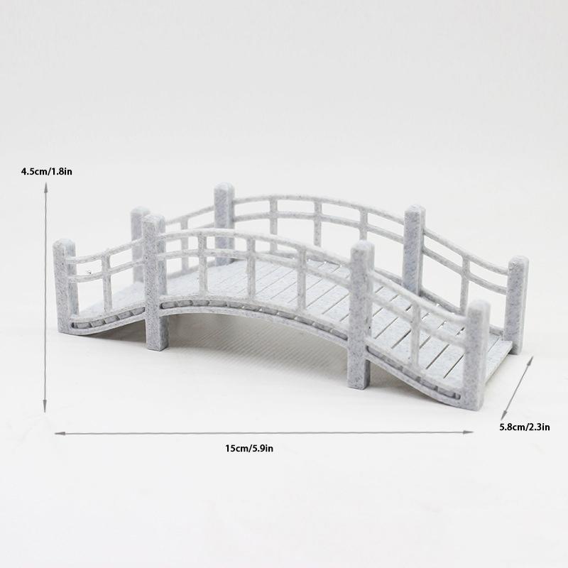 1Pc Diy Terrarium Ornaments Miniature Small Bridge Figurine Fairy Garden Bonsai Rockery Lanscaping For Room Decoration