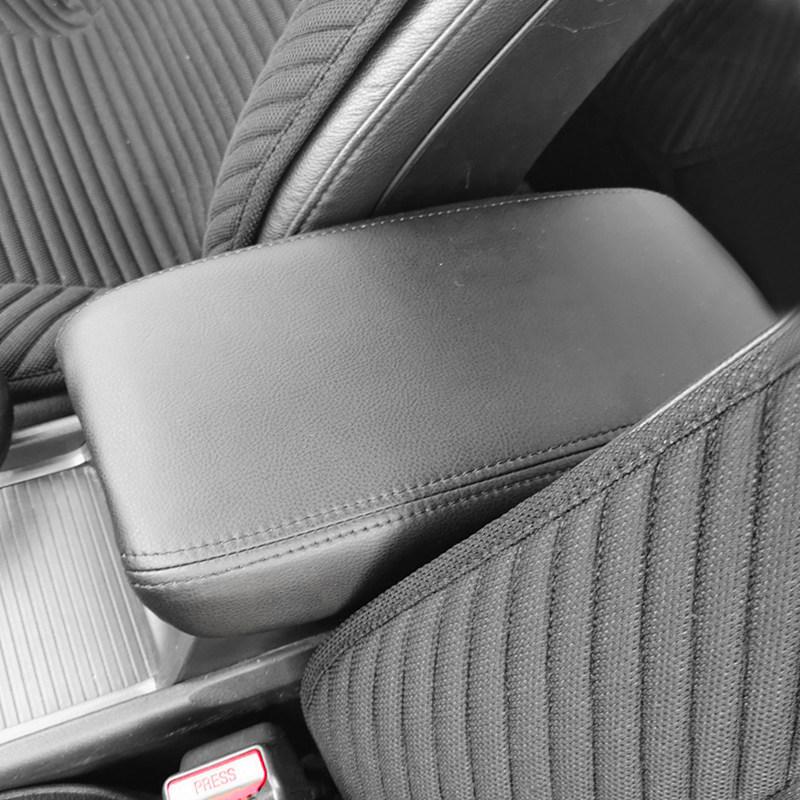 For Honda Civic 8th Gen Sedan 2006 - 2011 Black PU Leather with Sponge Car Accessories Center Console Lid Armrest Box Cover Trim