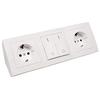 Power Strip Block - Mc Power - 1534669 - 2 Sockets - Matte Plastic - White