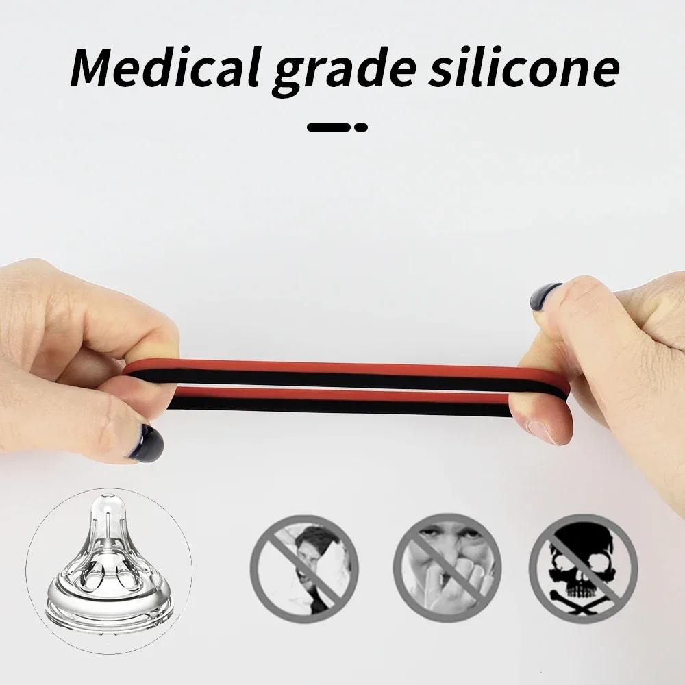 Cock Ring Durable Silicone Penis Rings Men's Delayed Ejaculation Rubber Rings Sex Toy For Men Couple Stretcher Scrotum Ring