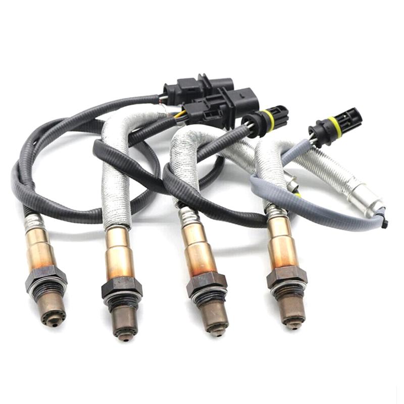 4Pcs 11787570481 11787545243 11787535269 11787570104 Up+Downstream O2 Oxygen Sensor For BMW 1 3 120I 320I E90 X1 E84 Parts