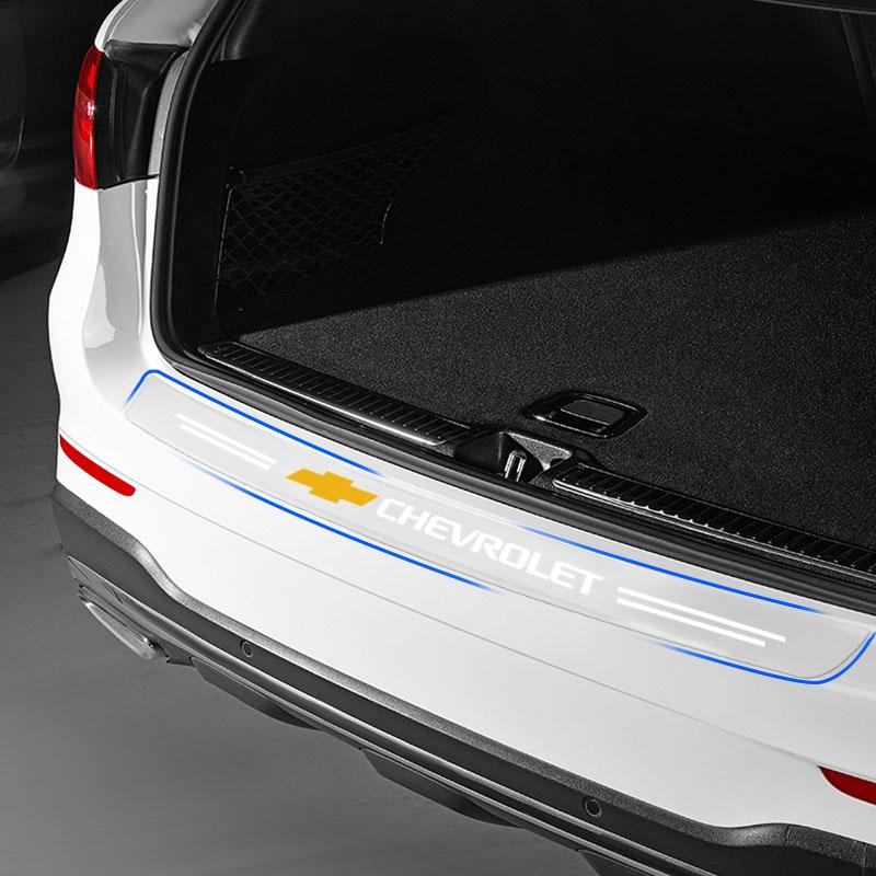 1Pcs Transparent Car Trunk Badge Protective Sticker Car Accessories For Chevrolet Spark Silverado Trailblazer Cruze Captiva Lacetti