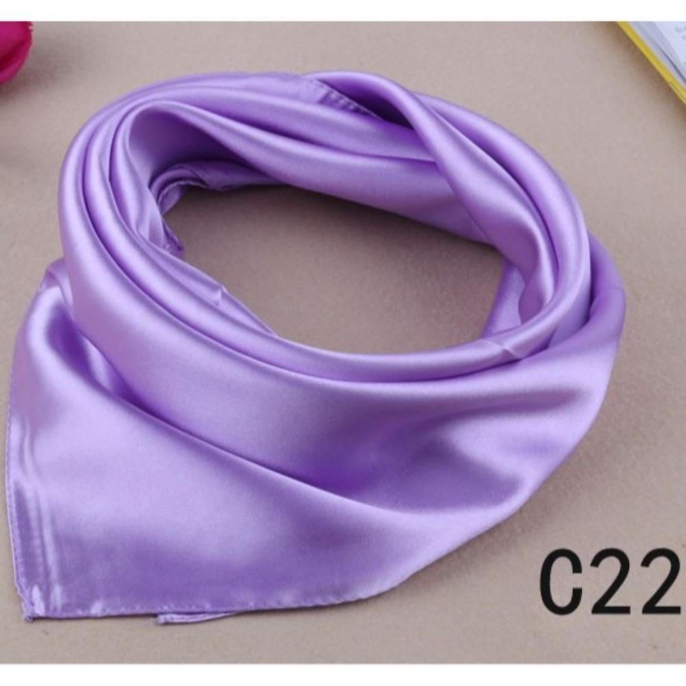 60*60cm Silk Scarf Imitation Silk Satin Square Scarf Luxurious Small Square Satin Workers