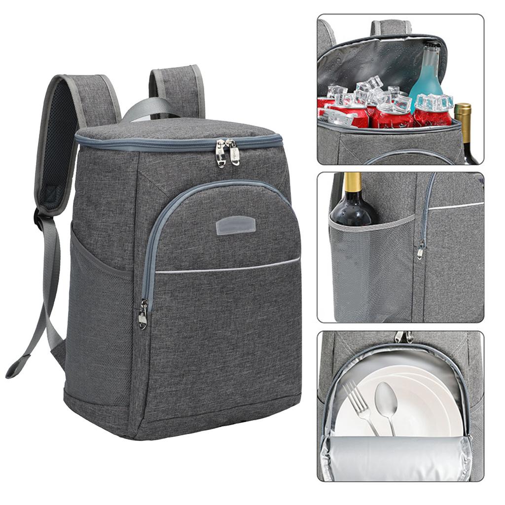 Chladicí batoh Zesílená hliníková fólie Multifunkční izolovaná chladicí taška pro kempování piknik