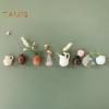 Mini Vase Refrigerator Magnet with Dried Flower Home Office Kitchen Locker Fridge 3D Miniature Flower Vase Magnetic Decoration Ornament