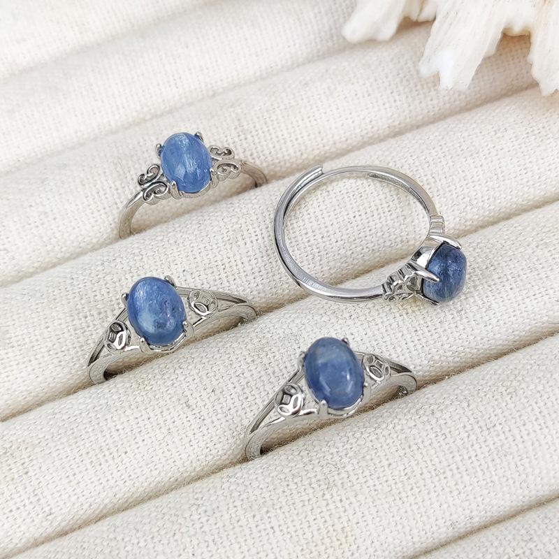 Adjustable Natural Crystal Tiger Eye Ring in Coffee Color