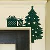 Christmas Door Frame Decoration Cartoon Wooden Christmas Decorations Happy New Year 2025 Door Frame Trim Wood Xmas Decor