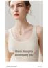 Lekasha 100% Pure Cashmere V-Neck Slim-Fit Ribbed Camisole Base Layer