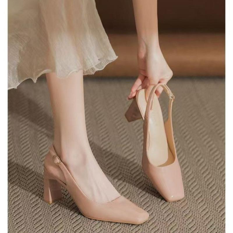 

Модные женские босоножки на высоком каблуке 2025 лето неглубокая обувь модная женская дизайнерская элегантная новые тренды шлепанцы туфли-лодочки сандалии женские 34