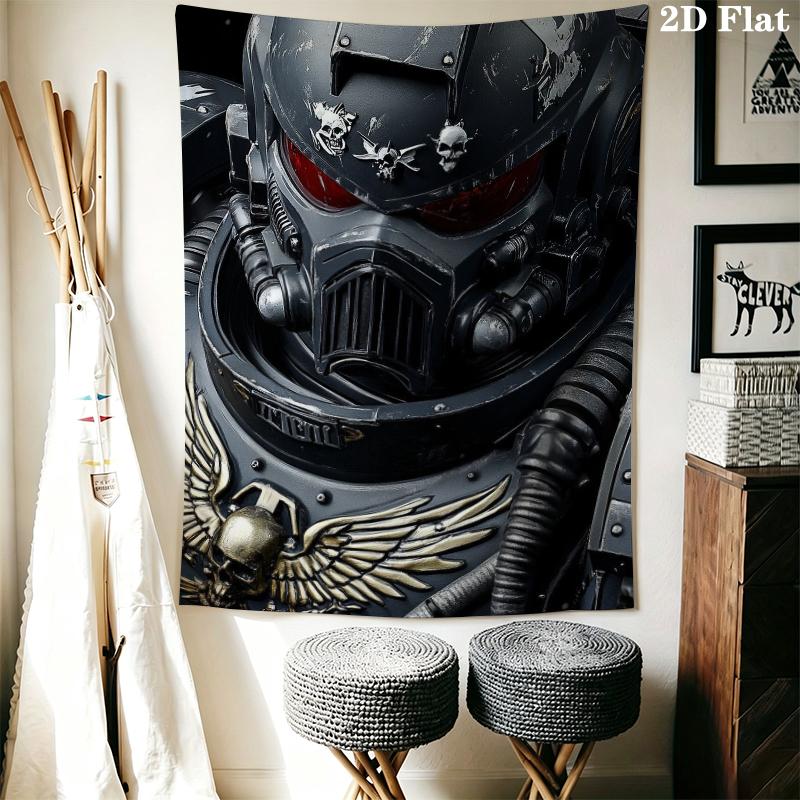 Warhammer 40K Wall Tapestry Aesthetic Wall Hanging Printed Fabric Blanket Decorative Tapestries for Bedroom Living Room Home Decor