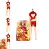 Phoenix X-men Cosplay Jumpsuit mit Stretchstoff für Halloween-Kostüm