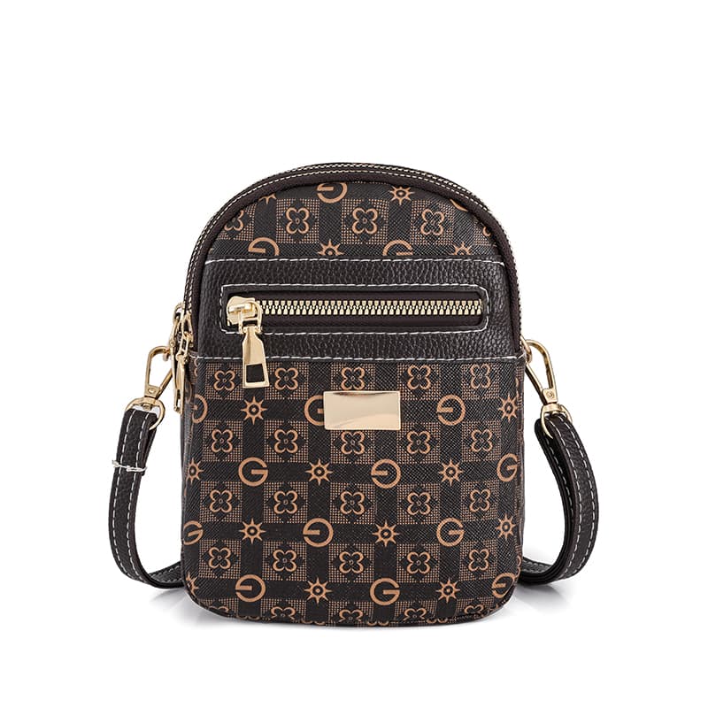 Crossbody bag Mobile phone bag Mini women's printed shoulder bag