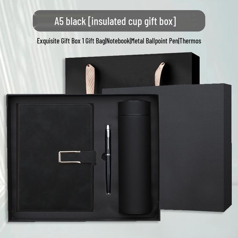 Notizbuch A5 mit individuellem Logo Geschenkset für Geschäft & Meetings