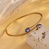 Double-headed Greek-style Devil's Eye Elastic Wire Bracelet for Women with Oily Eyes and Open Eyes
