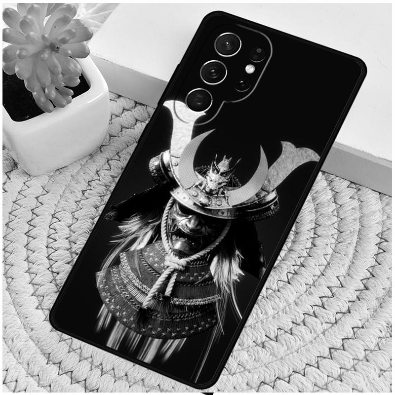 Samurai Mask Warrior Helmet Phone Case For Samsung Galaxy Note 10 Pro S26 S25 S24 S23 S22 Ultra Plus S21 FE S20 Shockproof Cover
