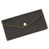 Vintage Genuine Leather Clip Purse For Men Women Leather Phone Pouch Wallet Simple Style Retro Female Male Slim Purse Wallets