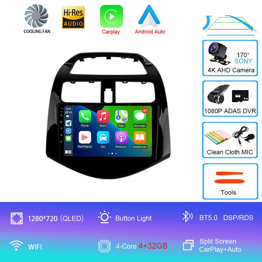Android 14 Carplay For Chevrolet Spark Beat Matiz Creative 2010 2011 2012 2013 2014 Multimedia Player Car Radio GPS 2din Stereo