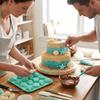 Seestern-Form Silikon-Schokoladenform 16 Fächer Eiswürfelform Kuchen-Dekorationsform Haushalt