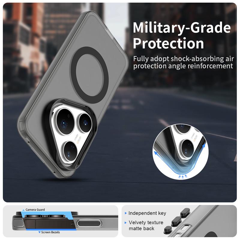 Magnetic For Huawei Pura 80 Pro Case Magsafe Wireless Charging Cover Huawei Pura 80 Pro+ Pura 80 Ultra Matte PC Protective Cases