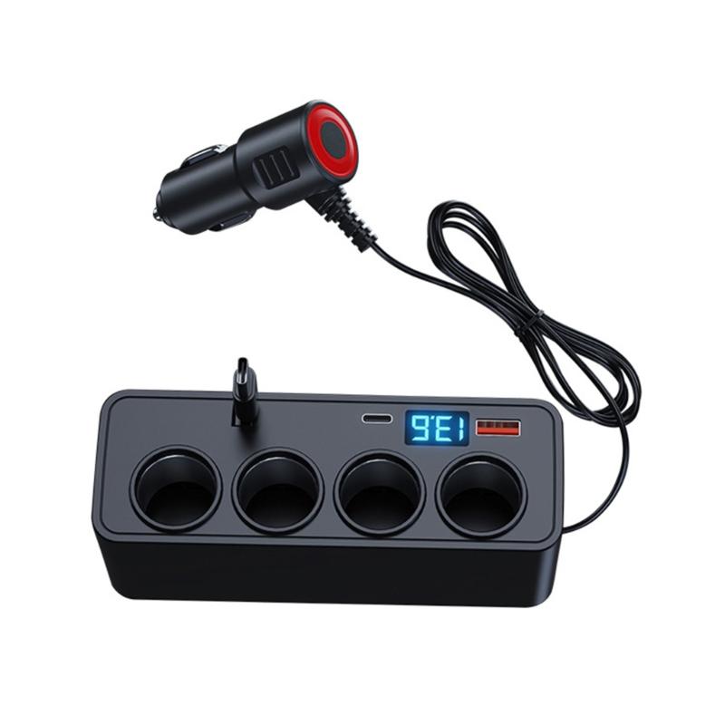 

120W Fast Car Charger With Type C USB &Lighter Socket Charging Port For Multiple Devices Simultaneous Charging On Travel 1