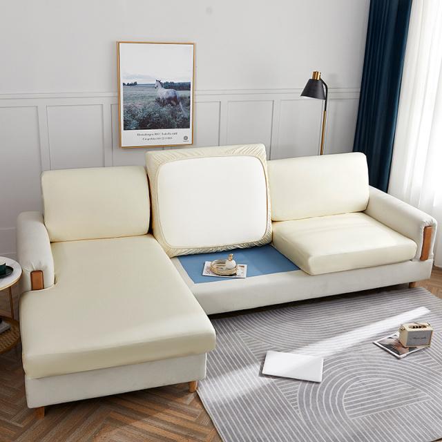 PU-Leder-Sofa-Sitzkissenbezug, wasserdicht, schmutzabweisend, Schonbezug, Sitzschutz, Eck-L-förmiger Sofabezug, Sofakissen
