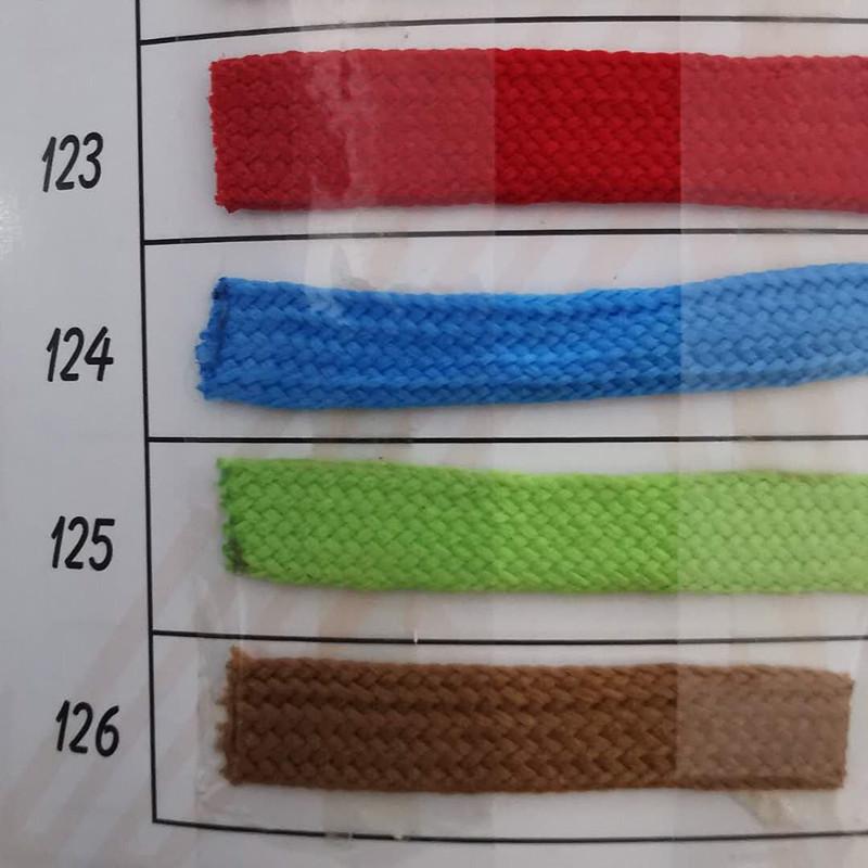 

1 см Двухслойные полиэстеровые полые плоские шнурки - Черные, Белые и Цветные Модные кроссовки