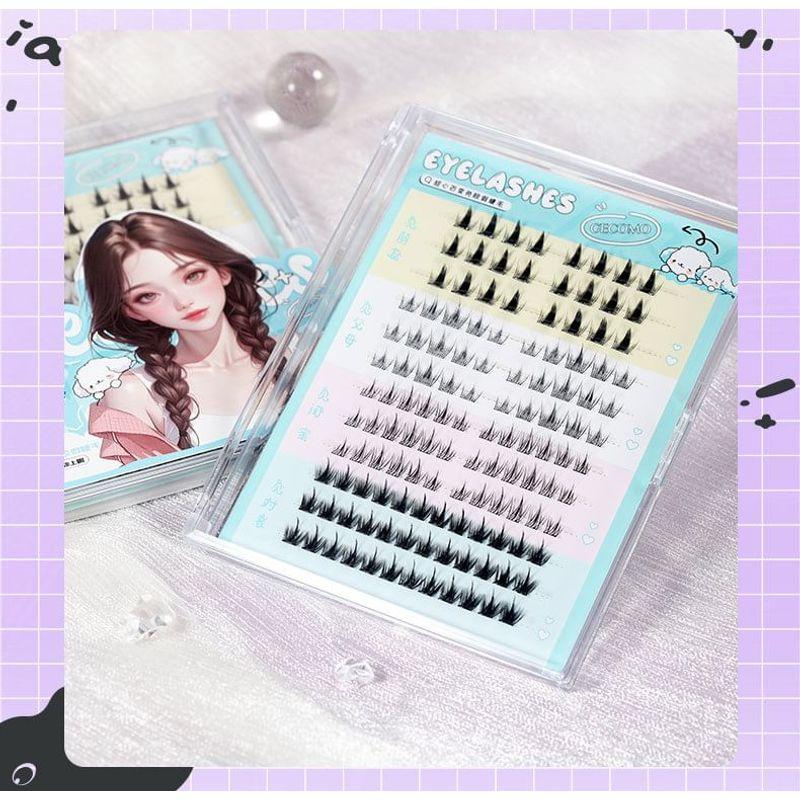LuxeFlutter - Glue-free False Eyelashes Clusters Multipack