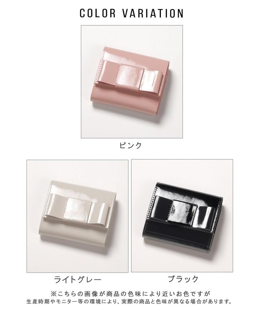 Altro Rose Pink Ribbon Tri-fold Wallet, Mini Wallet, Small Coin Purse, Card Slots, Bill Compartment, Box Coin Shape, Enamel, Elegant Design, 333229-16