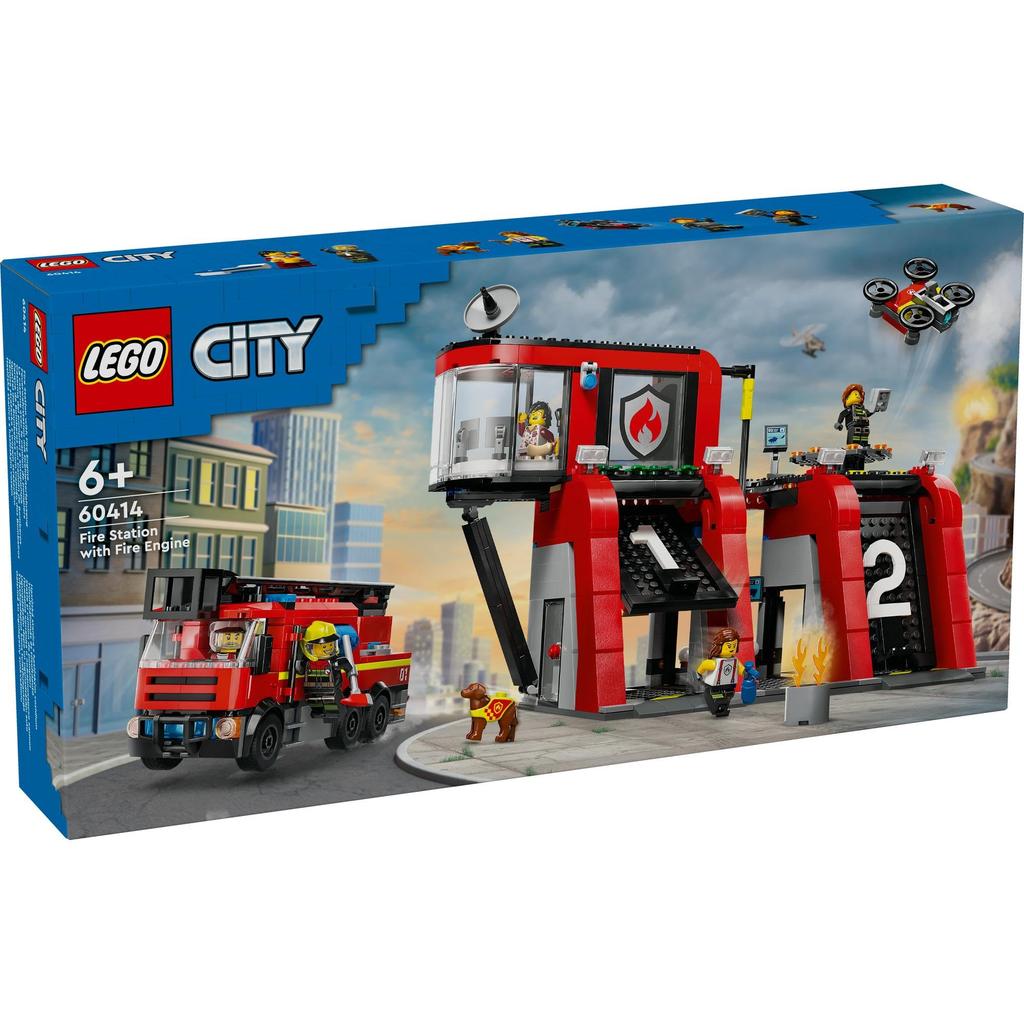 LEGO City Fire Station and Fire Truck 60414 Toy Boys Girls