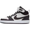 Court Borough 2 Leder Mid-Top Skateboard-Schuhe Weiß Bordeaux Unisex CD7782-126