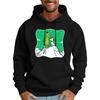 Men's Casual Sports Hooded Pocket Christmas Print Long Sleeve Sweatshirt