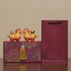 Horse Ornament for Prosperity, Handcrafted Resin Table Décor with Spinnable Gold Ingots and Gourds, Fortunate Feng Shui Present